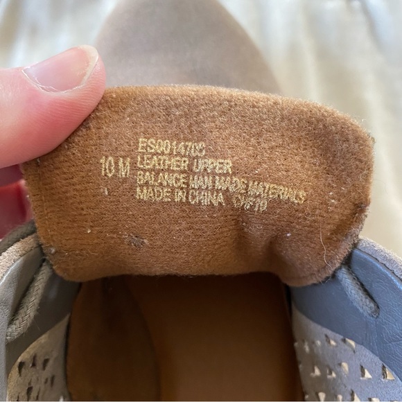 EuroSoft Emmeline laser cut taupe gray suede lace up chukka bootie 10 - Picture 8 of 16